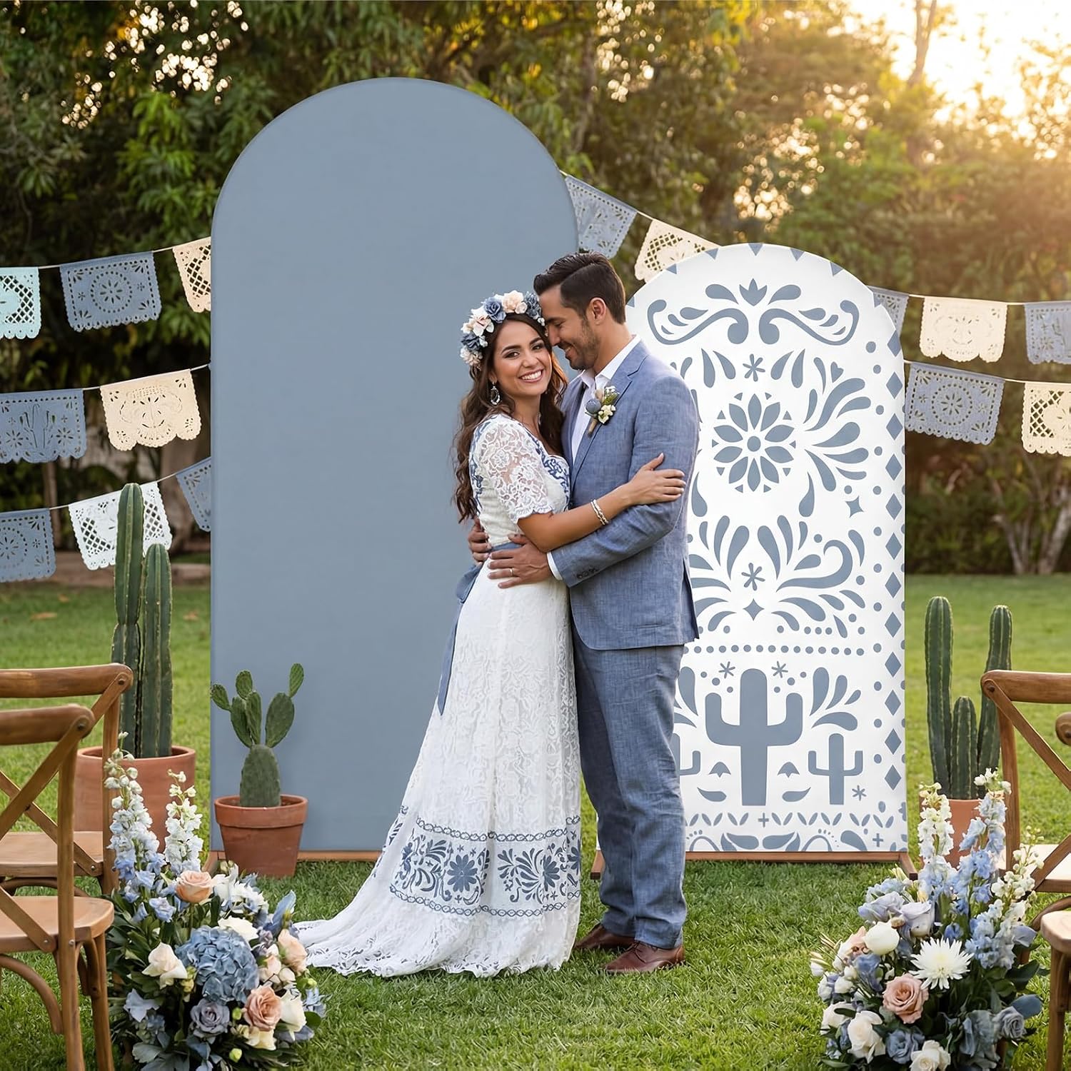 Dessert Table Backdrop - غطاء خلفية مخصص ذو وجهين على