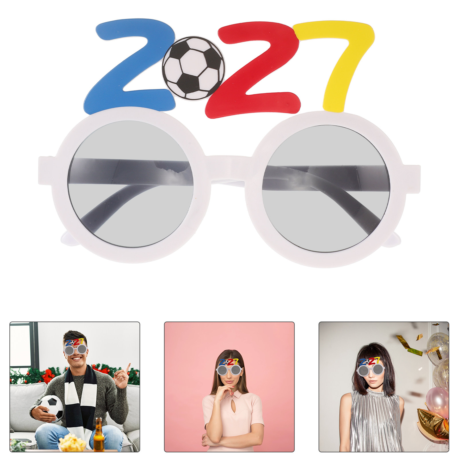 Photo Booth Frame - قطعتان من نظارات حفلات كرة القدم