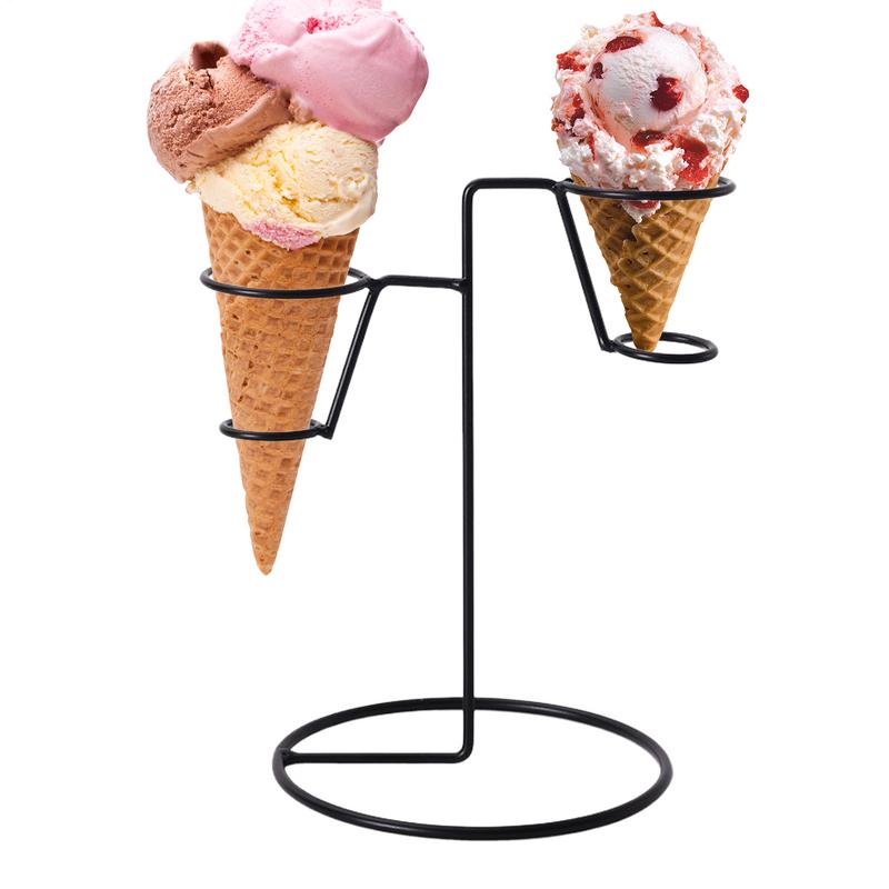 Cotton Candy Cone - حامل مخروط الآيس كريم الأسود الحديد