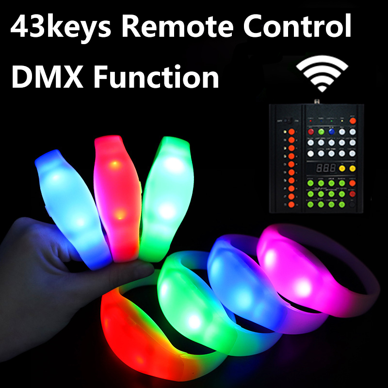 Event Party Dj - DMX مضيئة معصمه Led أساور سيليكون