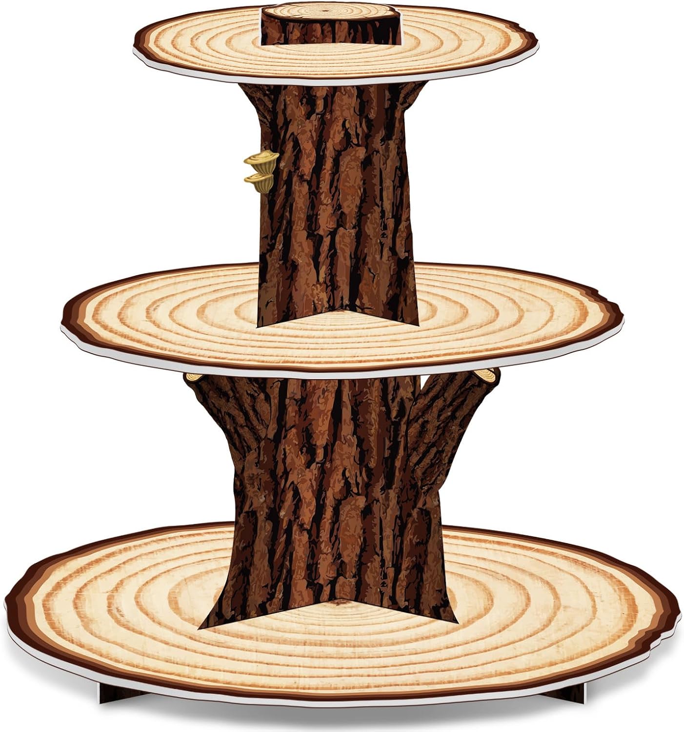 Cupcake Stand Tier - حامل كب كيك خشبي للديكور من