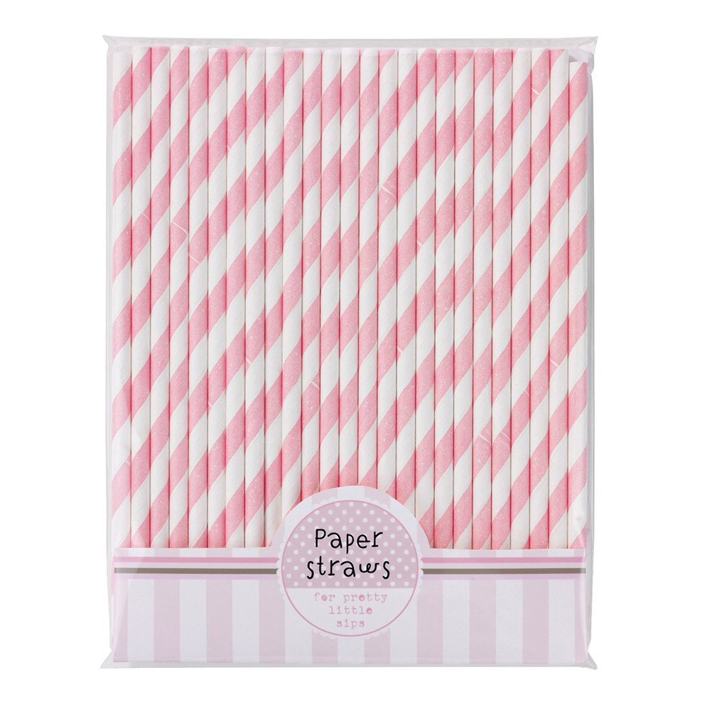 30 قطعة من الشفاطات الورقية ال - مراجعة Paper Straw Color وسعره