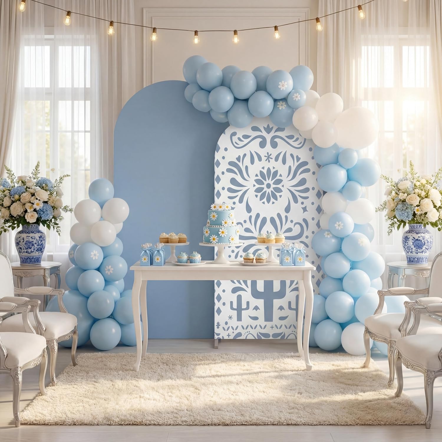 غطاء خلفية مخصص ذو وجهين على ش - مراجعة Dessert Table Backdrop وسعره