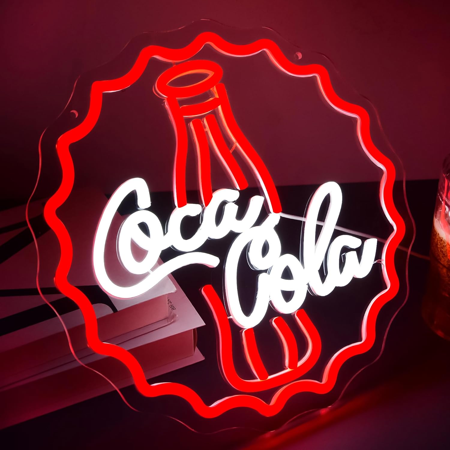 لافتة نيون على شكل كولا، إضاءة - مراجعة Neon Sign Party وسعره