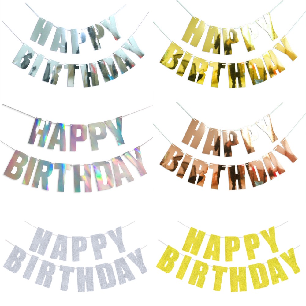 لافتة عيد ميلاد سعيد، أعلام مع - مراجعة Party Banner Gold وسعره