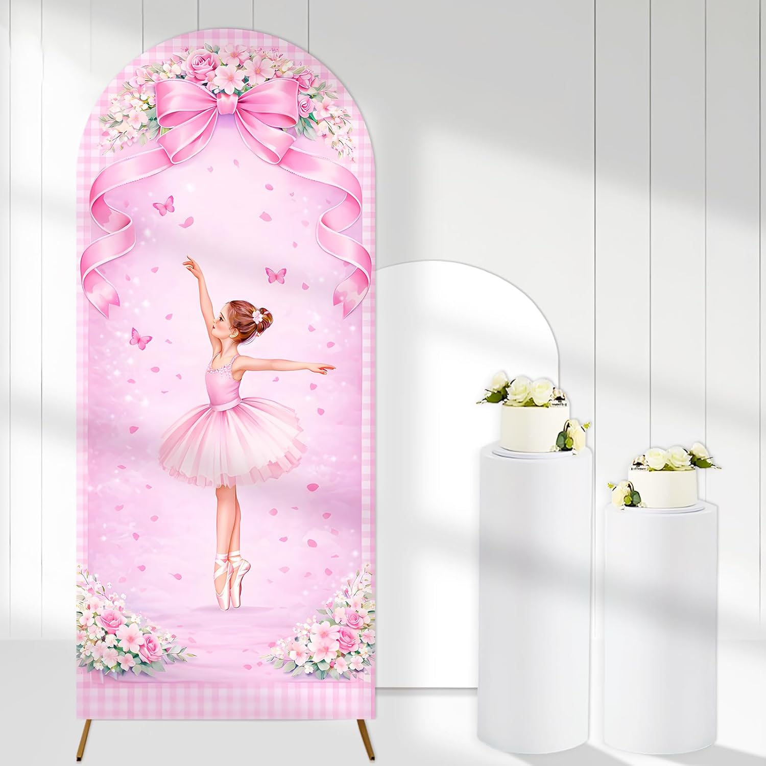 غطاء خلفية مخصص على شكل قوس را - مراجعة Dessert Table Backdrop وسعره