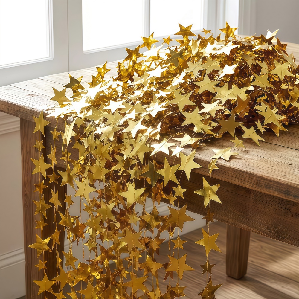 زينة نجمة خماسية ذهبية وفضية ب - مراجعة Party Banner Gold وسعره